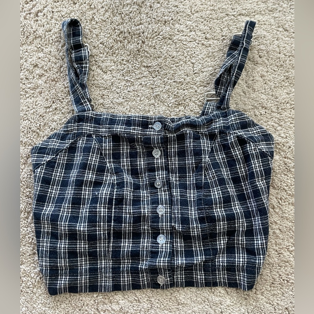 Plaid crop top